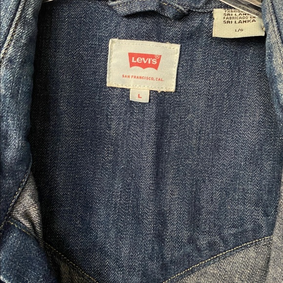 Levi's Vintage Wash Jean Denim Pearl Snap Western Shirt L NWOT - Picture 14 of 16